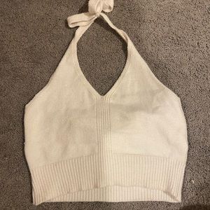 tied white crop top